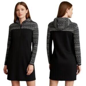 Athleta Nordic Fair Isle Sweatshirt Dress Size S